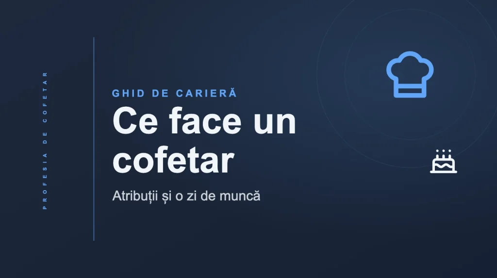Ce face un cofetar: atribuții și o zi de muncă
