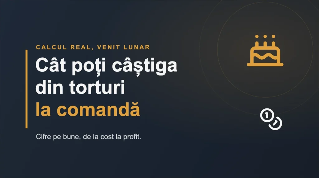 cat castigi din torturi la comanda Cât poți câștiga din torturi la comandă: calcul real