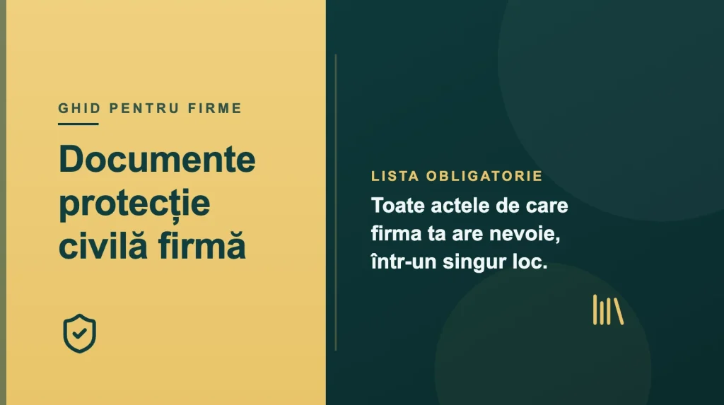 cum verific daca un curs este autorizat Documente protecție civilă firmă: lista obligatorie