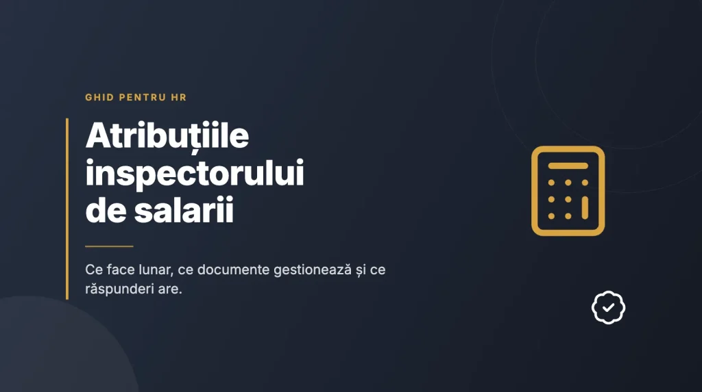 Ce face un inspector de salarii: atribuțiile dintr-o lună obișnuită