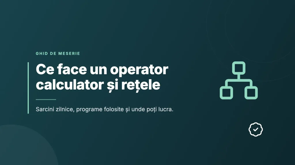 Ce face un operator calculator electronic și rețele: atribuții și unde lucrezi