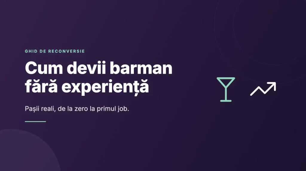 Cum devii barman fără experiență: pașii reali, de la zero la primul job