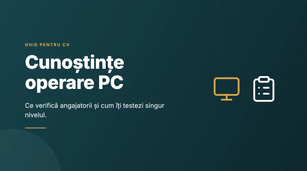 Cunoștințe operare PC: ce competențe digitale cer angajatorii pentru un post de birou